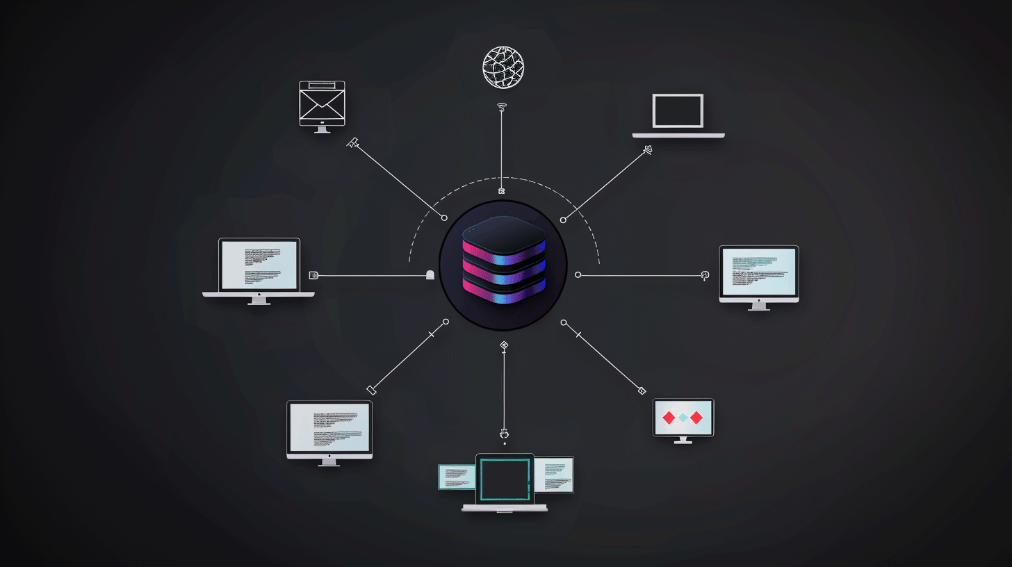 A graphic with illustrates the workflow for Digital Asset Management for a small digital Design Agency